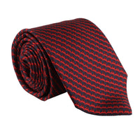 Dunhill luxurious mulberry silk tie in a raceclip pattern