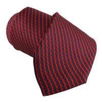 Dunhill luxurious mulberry silk tie in a raceclip pattern