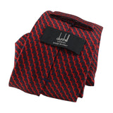 Dunhill luxurious mulberry silk tie in a raceclip pattern