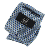 Dunhill luxurious mulberry silk tie in a raceclip pattern