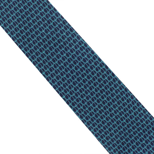 Dunhill luxurious mulberry silk tie in a repeat d logo print