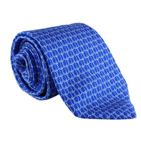 Dunhill luxurious mulberry silk tie in a repeat d logo print