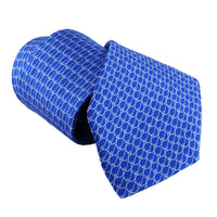 Dunhill luxurious mulberry silk tie in a repeat d logo print