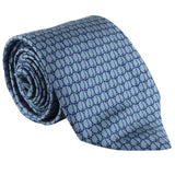 Dunhill luxurious mulberry silk tie in a repeat d logo print