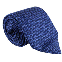 Dunhill luxurious mulberry silk tie in a repeat d logo print