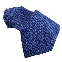 Dunhill luxurious mulberry silk tie in a repeat d logo print