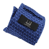 Dunhill luxurious mulberry silk tie in a repeat d logo print