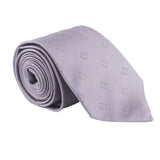 Dunhill silk tie in a repeat monogram pattern