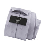 Dunhill silk tie in a repeat monogram pattern