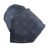 Dunhill silk tie in a repeat monogram pattern