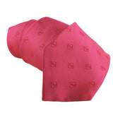 Dunhill silk tie in a repeat monogram pattern