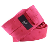 Dunhill silk tie in a repeat monogram pattern
