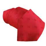 Dunhill silk tie in a repeat monogram pattern