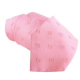 Dunhill silk tie in a repeat monogram pattern