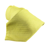 Dunhill yellow silk tie in a herringbone pattern