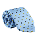 Dunhill mulberry silk cog pattern tie