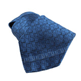 Dunhill luxurious silk tie in a longtail logo with contrasting longtail to the blade