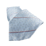 Dunhill luxurious silk tie in a longtail logo with contrasting stripe pattern