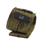 Dunhill luxurious silk tie in a longtail logo pattern