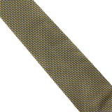 Dunhill luxurious woven silk tie in a tobacco tone