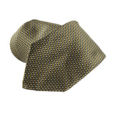 Dunhill luxurious woven silk tie in a tobacco tone