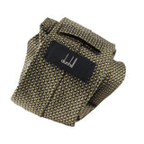 Dunhill luxurious woven silk tie in a tobacco tone
