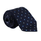 Dunhill luxurious mulberry silk tie in a cog pattern