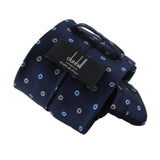 Dunhill luxurious mulberry silk tie in a cog pattern