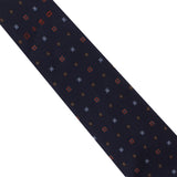 Dunhill repeat pattern luxurious mulberry silk tie