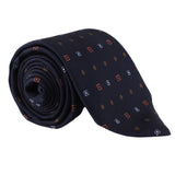 Dunhill repeat pattern luxurious mulberry silk tie