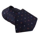Dunhill repeat pattern luxurious mulberry silk tie