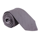 Dunhill luxurious woven silk tie in a carbon fibre pattern