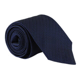 Dunhill luxurious woven silk tie in a carbon fibre pattern