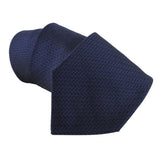 Dunhill luxurious woven silk tie in a carbon fibre pattern