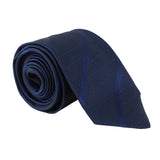 Dunhill luxurious silk tie in a rollaquilt and stripe pattern
