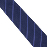 Dunhill luxurious woven silk tie in a longtail d and stripe pattern
