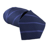 Dunhill luxurious woven silk tie in a longtail d and stripe pattern
