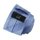 Dunhill luxurious woven silk tie in a longtail and grosgrain stripe pattern