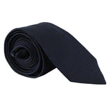 Dunhill luxurious archive graphic woven silk tie in an ink blue tone