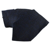 Dunhill luxurious archive graphic woven silk tie in an ink blue tone