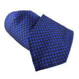 Dunhill woven silk tie in a hexbolt pattern