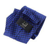 Dunhill woven silk tie in a hexbolt pattern