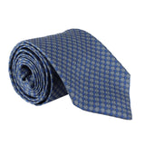 Dunhill woven silk tie in a hexbolt pattern