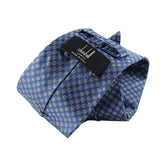Dunhill woven silk tie in a hexbolt pattern