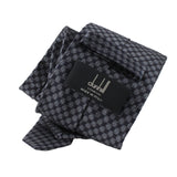Dunhill woven silk tie in a hexbolt pattern