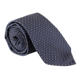 Dunhill woven silk tie in a geometric pattern