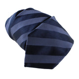 Dunhill luxurious satin and grosgrain stripe silk tie