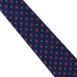 Dunhill woven silk tie in a gasket pattern