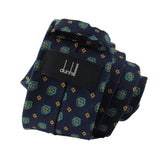 Dunhill woven silk tie in a gasket pattern