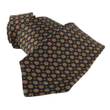 Dunhill woven silk tie in a gasket pattern